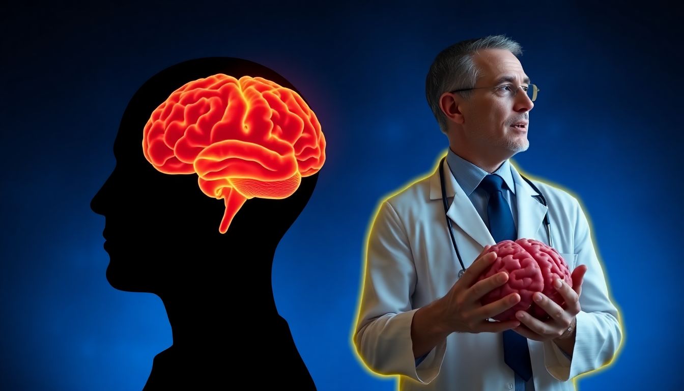 神經科學研究示意圖